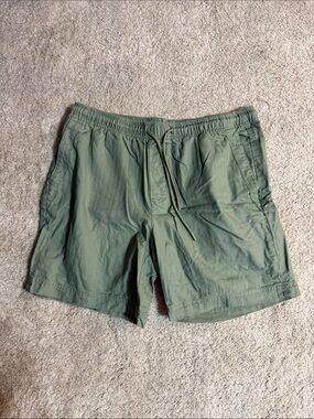 Ben Sherman Men's Olive Green Drawstring Casual Shorts